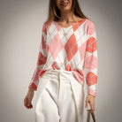 SWEATER ALBNS RHOMBUS HEART - Carla Valente