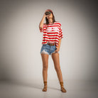 T-SHIRT ALBNS OVERSIZE STRIPES SAINT TROPEZ - Carla Valente