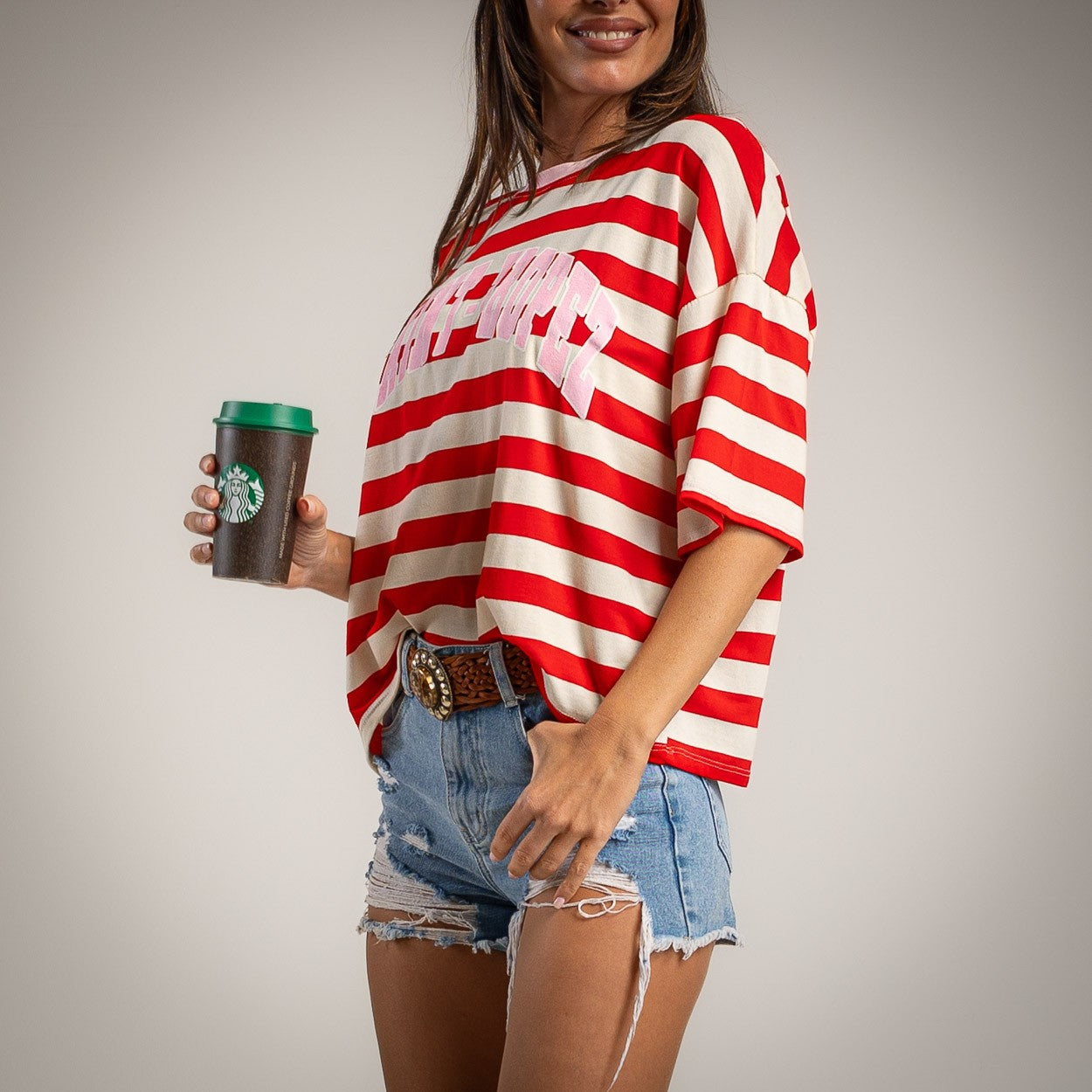 T-SHIRT ALBNS OVERSIZE STRIPES SAINT TROPEZ - Carla Valente