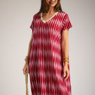 VESTIDO ALBNS OVERSIZE LYCRA FRIA DAMERO LUREX - Carla Valente