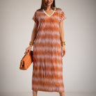 VESTIDO ALBNS OVERSIZE LYCRA FRIA DAMERO LUREX - Carla Valente
