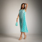 VESTIDO ALBNS PLISSADO POLKA DOTS VIVO LUREX - Carla Valente