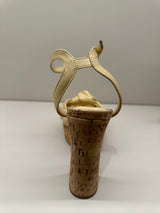 SANDÁLIA CARRANO MEIA PATA SOLA CORTIÇA TIRA COM NÓ - Carla Valente