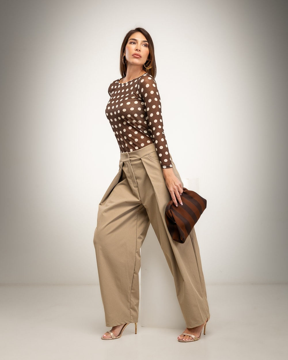 TOP ALBNS CASHMERE POLKA DOTS - Carla Valente