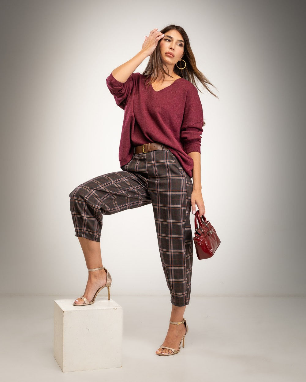 SUÉTER ALBNS OVERSIZE ICONIC GLITTER - Carla Valente