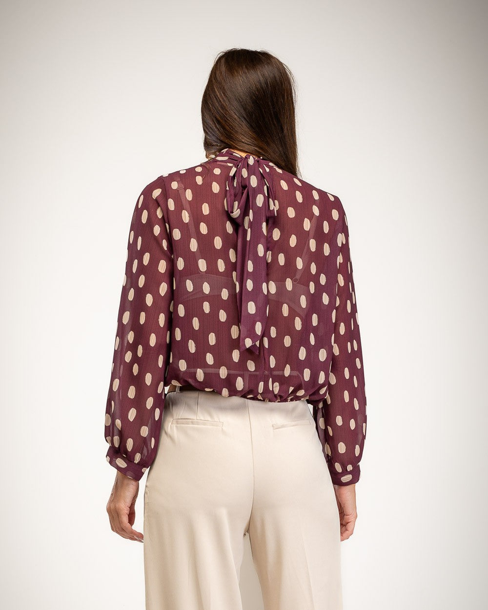 BLUSA ALBNS COM DECOTE HALTER POLKA DOTS - Carla Valente
