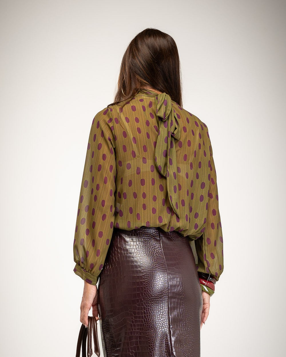 BLUSA ALBNS COM DECOTE HALTER POLKA DOTS - Carla Valente