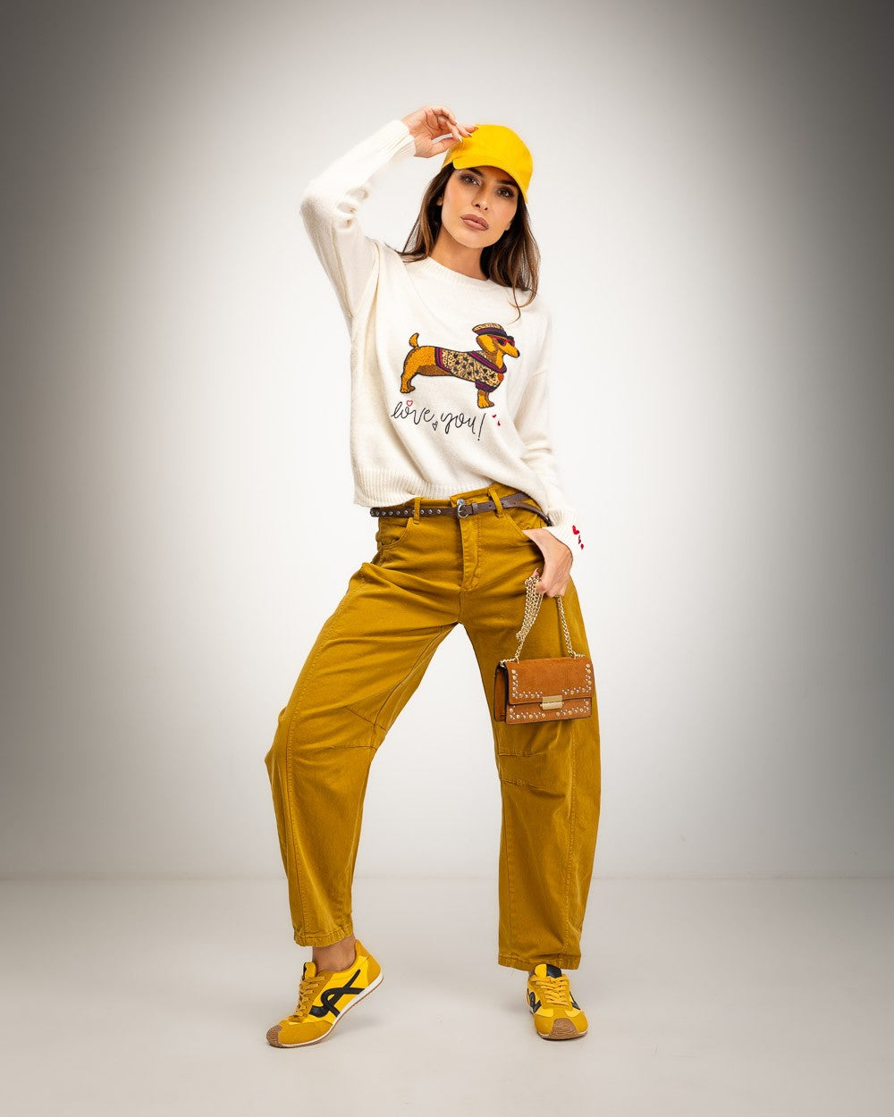 CAMISOLA ALBNS COM TECKEL E LOVE YOU BORDADOS - Carla Valente