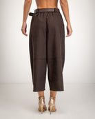 PANTALON ALBNS CULOTTE TASCHE BORCHIATE CINTURA - Carla Valente