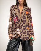 BLAZER ALBNS OVERSIZE FORRADO ESTAMPADO LEOPARDO - Carla Valente