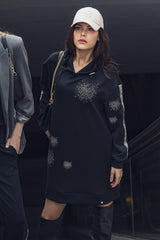 VESTIDO FOURSOUL SWEAT C/BRILHANTES - Carla Valente