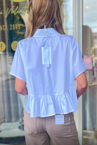 CAMISA IMPERIAL CURTA C/BAINHA FOLHOS - Carla Valente
