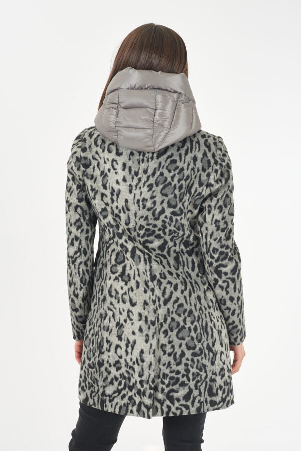 CASACO YES ZEE COM COLETE FALSO REMOVÍVEL ANML PRINT - Carla Valente