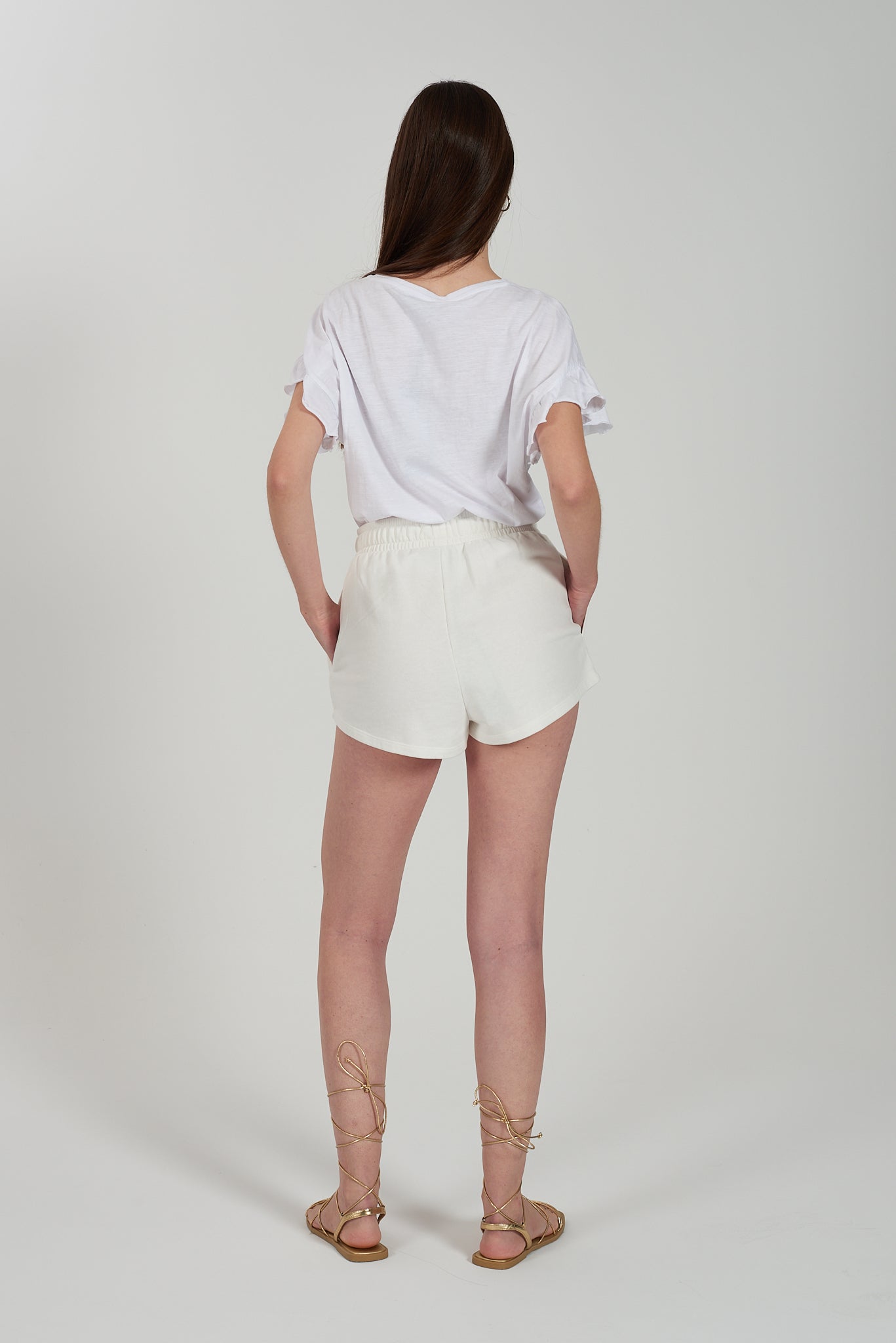 SHORT YES ZEE EM FELPA COM CORDÃO - Carla Valente