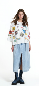 SWEATSHIRT VDR COM PATCHWORKS - Carla Valente