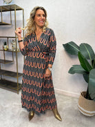 VESTIDO VILAGALLO AMELIA GEOMÉTRICO - Carla Valente