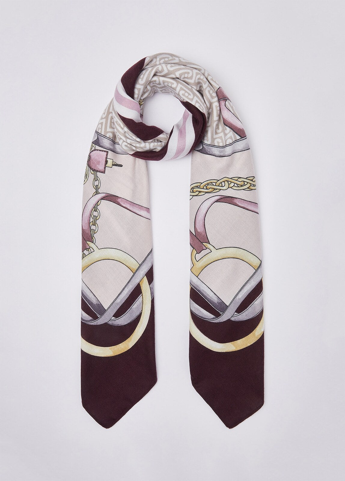 LENÇO LIU JO 2F6074T2745 — Red aubergine — 5551fed72b79442d02be937316535bf680930b4edd6d7d4488fff8791e6a193d