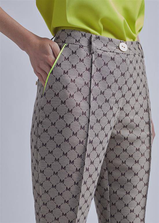 PANTALONA MAITE FLARE LOGOMANIA - Carla Valente