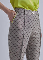 PANTALONA MAITE FLARE LOGOMANIA - Carla Valente