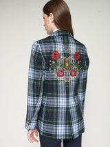 BLAZER VILAGALLO ROCK EMB OURO VERDE ESCOCÊS - Carla Valente