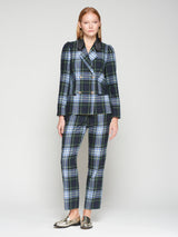 CALÇA VILAGALLO TIFFANY VERDE ESCOCÊS OURO - Carla Valente