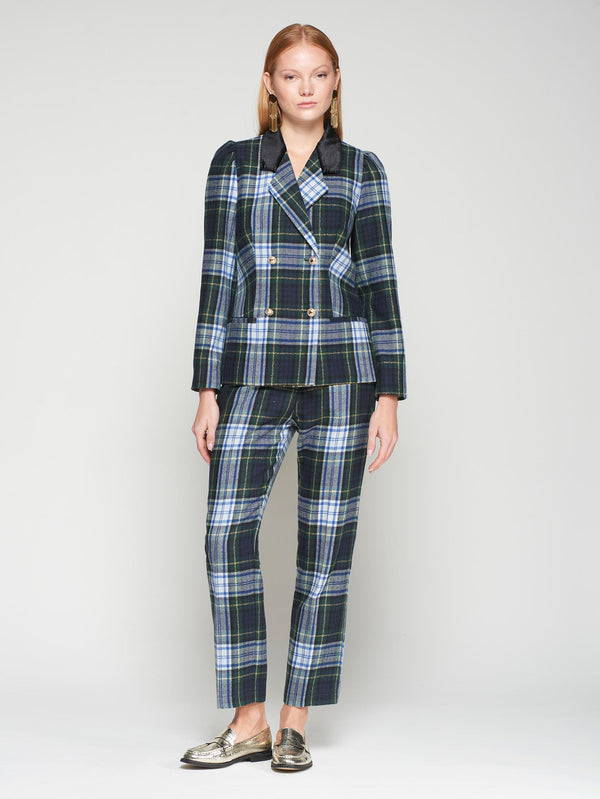 CALÇA VILAGALLO TIFFANY VERDE ESCOCÊS OURO - Carla Valente