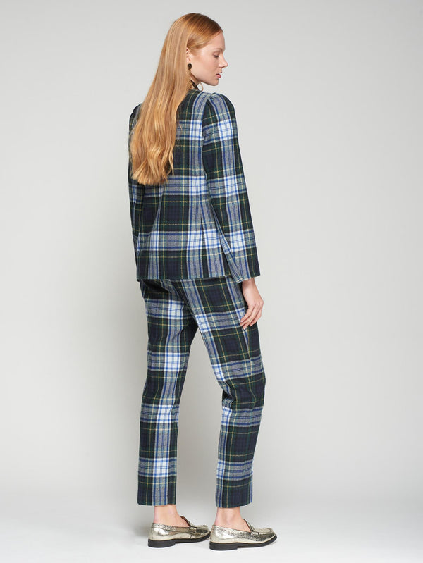 CALÇA VILAGALLO TIFFANY VERDE ESCOCÊS OURO - Carla Valente