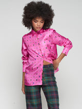 CAMISA VILAGALLO MARIELA MOTIVOS HIPICA SEDA - Carla Valente