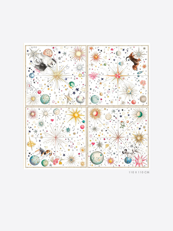 LENÇO VILAGALLO FOULARD DE SEDA CÓSMICA - Carla Valente