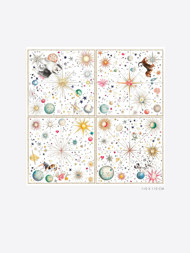 LENÇO VILAGALLO FOULARD DE SEDA CÓSMICA - Carla Valente