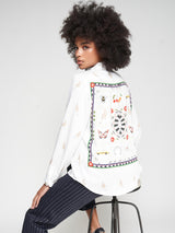 CAMISA VILAGALLO COM ESTAMPA HIPICA NAS COSTAS - Carla Valente