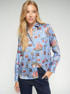 CAMISA VILAGALLO ISA VINTAGE ESTAPADA E COM RISCAS - Carla Valente