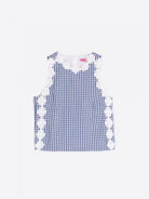 TOP VILAGALLO ANIA SEM MANGAS VICHY COM RENDA - Carla Valente