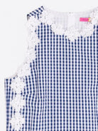 TOP VILAGALLO ANIA SEM MANGAS VICHY COM RENDA - Carla Valente