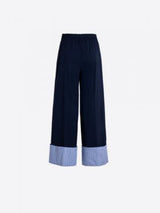 PANTALONA VILAGALLO VUELTA BAINHA ALTA RISCAS - Carla Valente