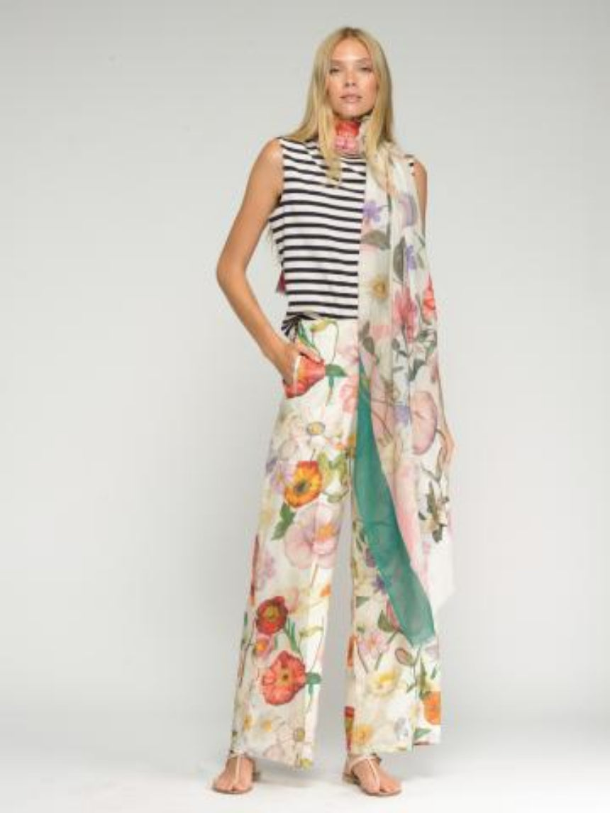 PANTALONA VILAGALLO ELENA ESTAMPA FLORES - Carla Valente