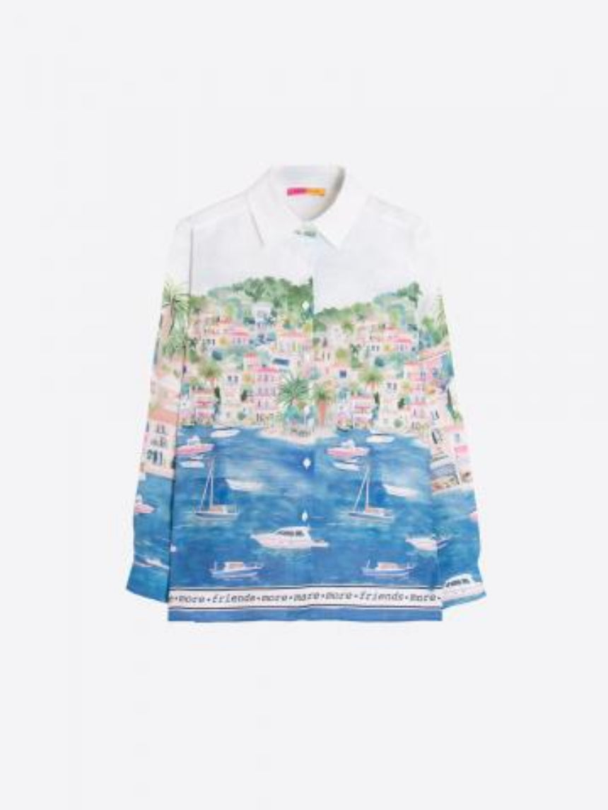 CAMISA VILAGALLO TEA ESTAMPA PUERTO BANUS - Carla Valente