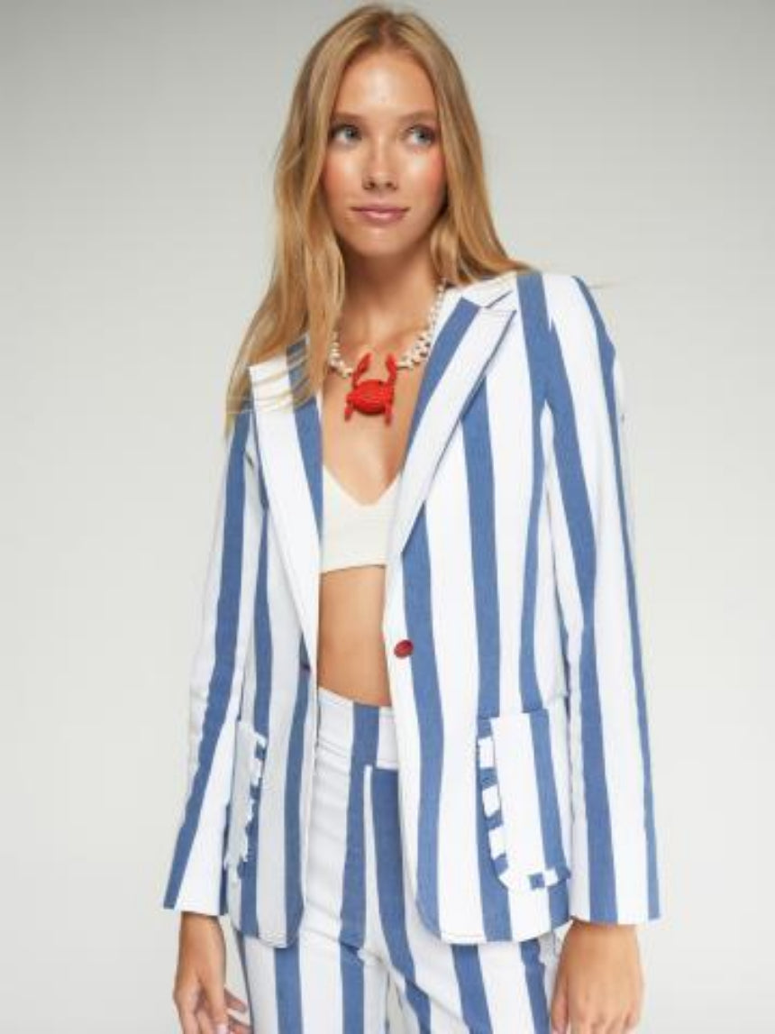 CASACO VILAGALLO IRINA RISCA PIANO AZUL - Carla Valente