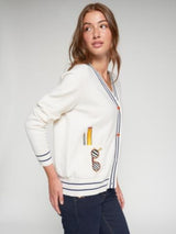 CARDIGAN VILAGALLO THERESA INTARSIA COM EMBLEMAS - Carla Valente