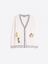 CARDIGAN VILAGALLO THERESA INTARSIA COM EMBLEMAS - Carla Valente