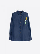 CAMISA VILAGALLO ANA COM EMBLEMA EM TENCEL - Carla Valente