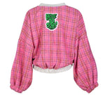 SWEATSHIRT VDR FELPA MANGA BALÃO TARTAN