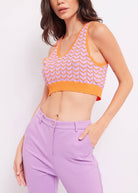 TOP GAUDI MALHA CROPPED ONDAS - Carla Valente