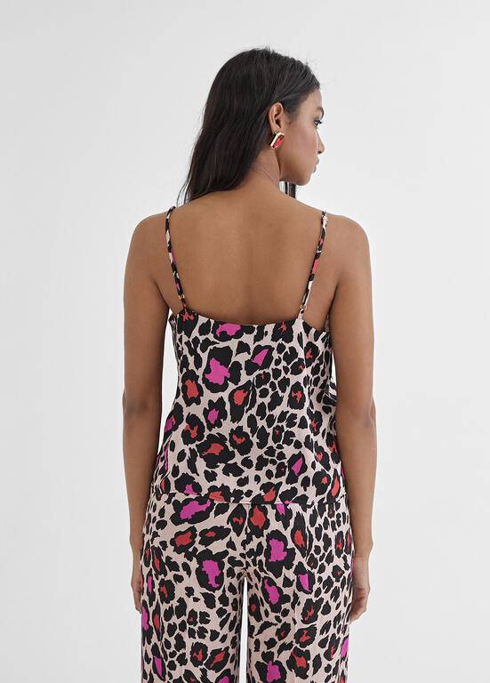 TOP MAITE LINGERIE ANML PRINT - Carla Valente