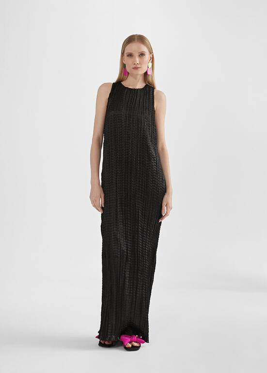 VESTIDO MAITE MIDI ENRUGADO - Carla Valente