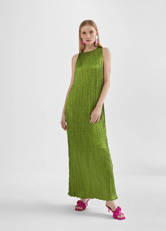 VESTIDO MAITE MIDI ENRUGADO - Carla Valente