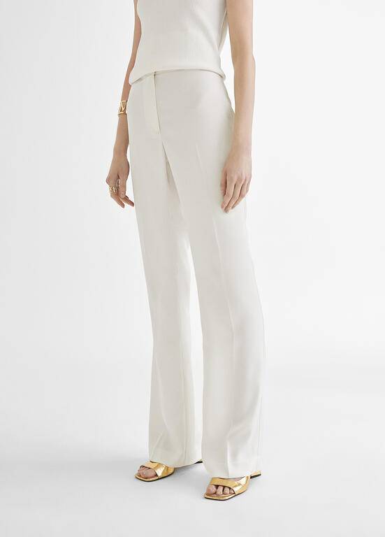 CALÇA MAITE FLATE C/COSTURA CENTRAL - Carla Valente