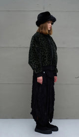 BLUSÃO VDR CROPPED FAKE FUR ANIMAL PRINT - Carla Valente