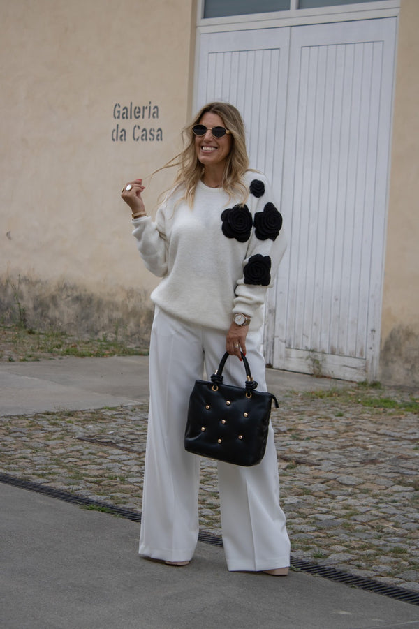 CAMISOLA PHO FIRENZE DE MALHA COM APLICAÇÃO FLOD - Carla Valente