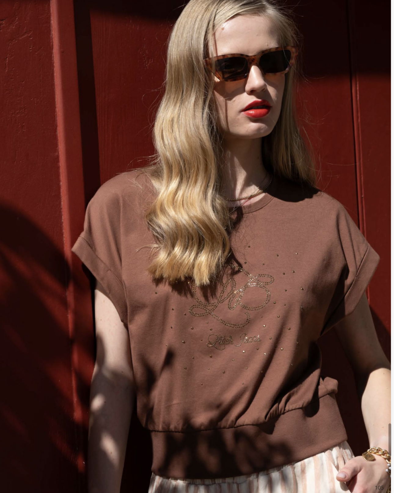 T-SHIRT LIBERJEANS MNGRM EM STRASS - Carla Valente